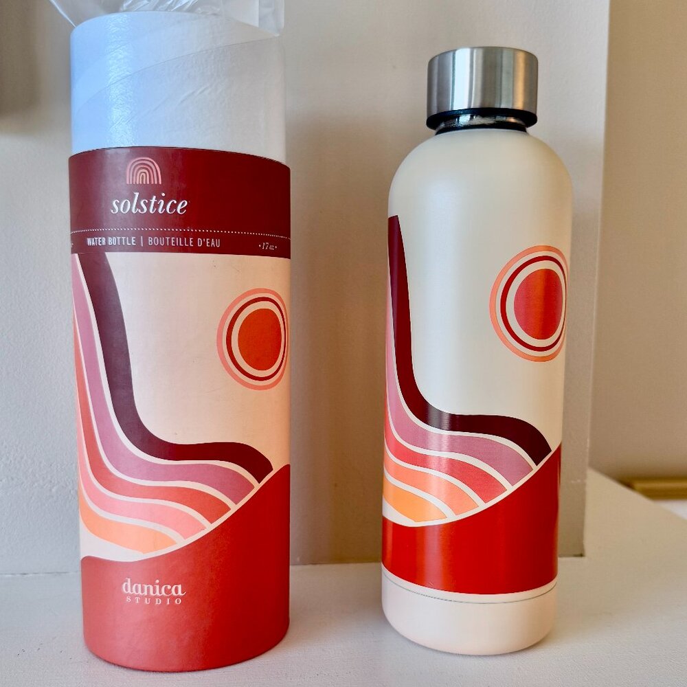NIB Danica Solstice Stainless Steel Water Bottle